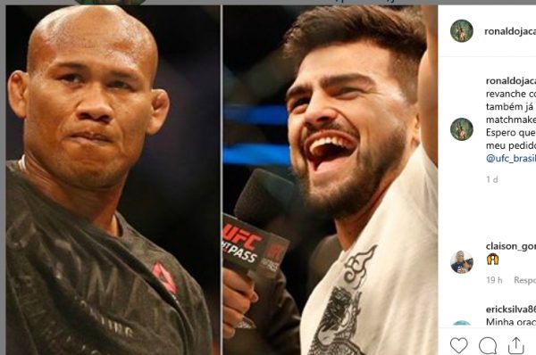 Após derrota para ‘zebra’, Ronaldo Jacaré pede por revanche contra Kelvin Gastelum