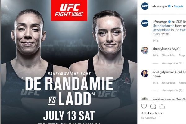 Ex-campeã do Ultimate encara jovem promessa na luta principal do UFC Sacramento