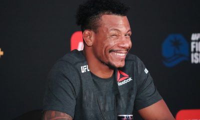 Alex Cowboy em compromisso do media day pelo UFC.