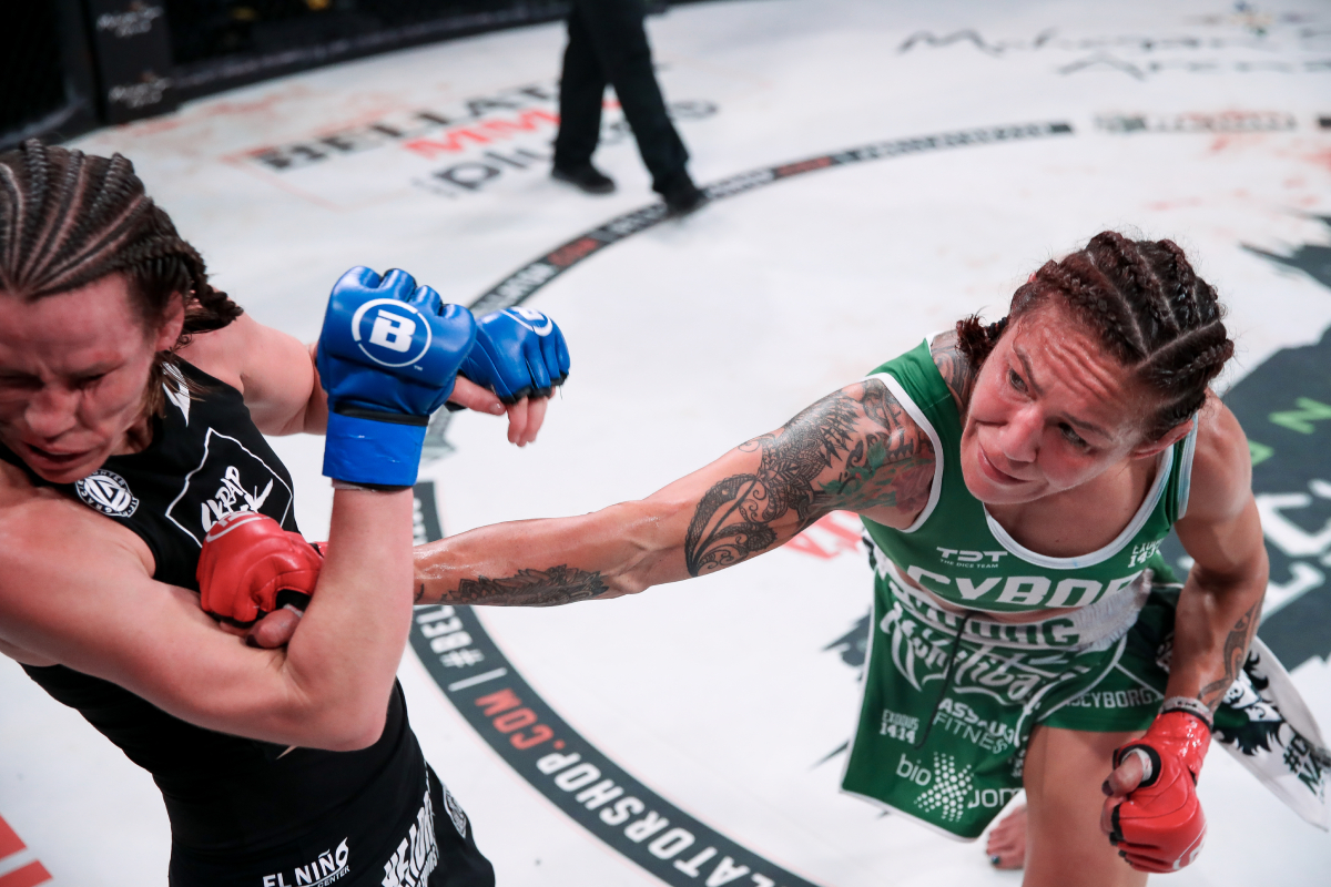 Cris ‘Cyborg’ nocauteia americana no 5º assalto e mantém cinturão do Bellator