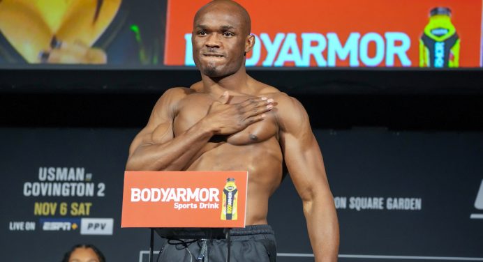 Usman desiste de perseguir luta com St-Pierre: “Que se aposente em paz”