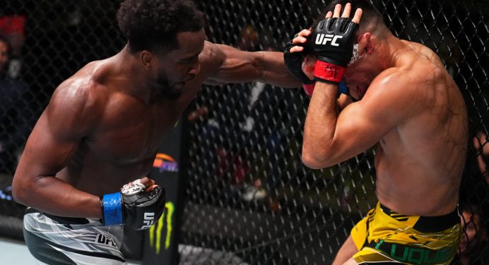 Vicente Luque não resiste ao castigo de oponente e é nocauteado no UFC Vegas 59