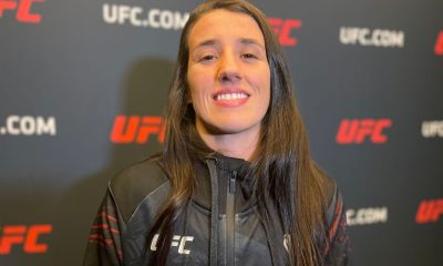 Marina Rodriguez posa durante media day do UFC.