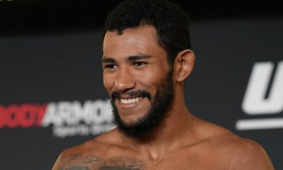 Rafael Alves comemora ao bater o peso e confirmar luta no UFC