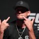 Nate Diaz em compromisso com a imprensa no UFC