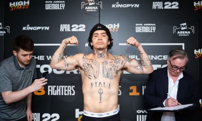 Whindersson Nunes posa após bater o peso na pesagem oficial do torneio de boxe entre celebridades High Stakes.