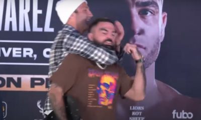 Luke Rockhold aplica 'mata-leão' em Mike Perry em encarada para luta no Bare Knuckle