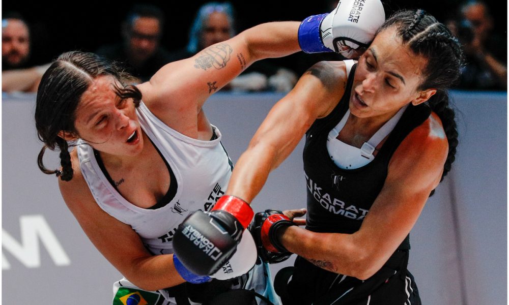 Com três lutas na liga, Ana Luiza Ferreira (à esquerda) volta à ação no dia 20 de maio, em Miami (EUA).