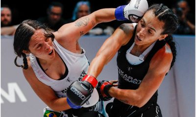 Com três lutas na liga, Ana Luiza Ferreira (à esquerda) volta à ação no dia 20 de maio, em Miami (EUA).