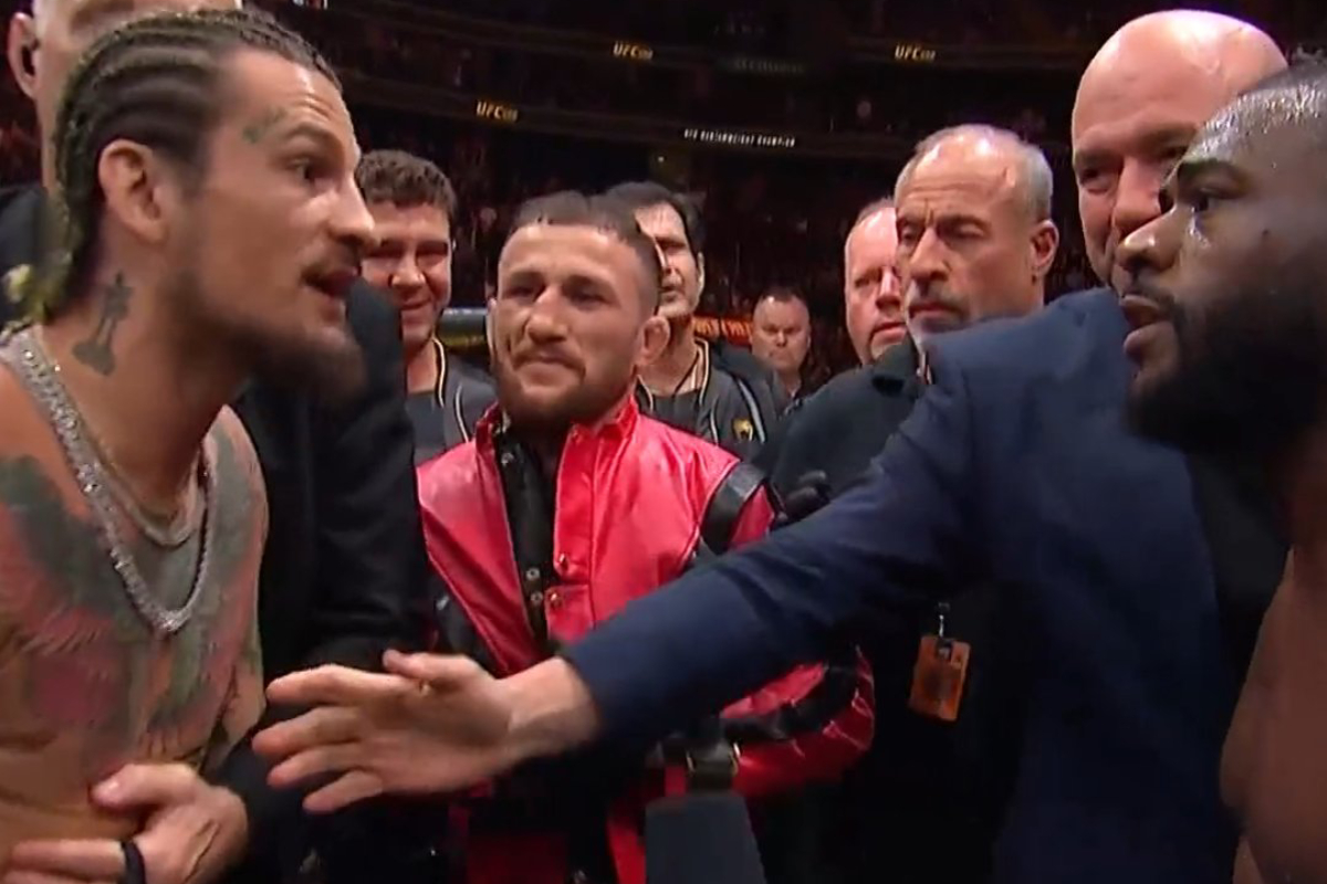 Merab rouba jaqueta de O’Malley em momento caótico no UFC 288; veja
