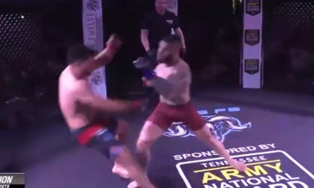 Xavier Horton lutou contra Richard Guererro e venceu em dois segundos em luta de MMA amador