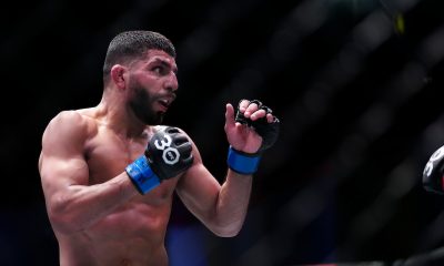 Amir Albazi durante a luta contra Kai Kara-France no main event do UFC Vegas 74.