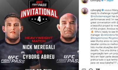 Nicholas Meregali aceitou desafio de Roberto Cyborg