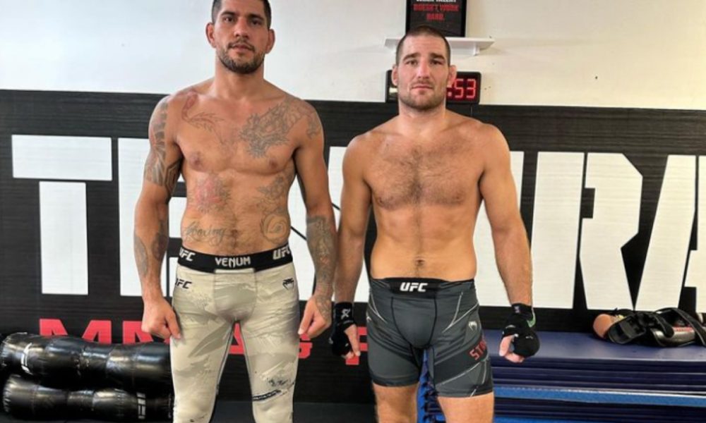 Ex-rivais, Alex Poatan e Sean Strickland treinaram juntos