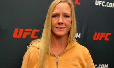 Holly Holm marca presença no media day do UFC Vegas 77.