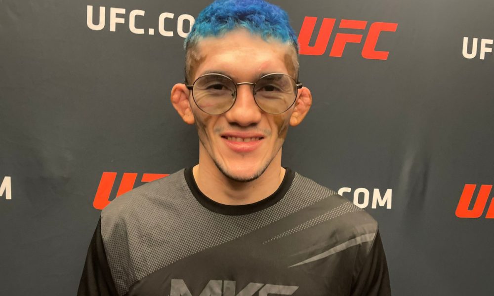 Melquizael Costa no media day do UFC Vegas 77.