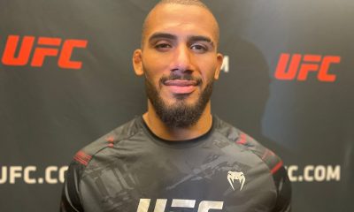 Vitor Petrino no media day do UFC 290.