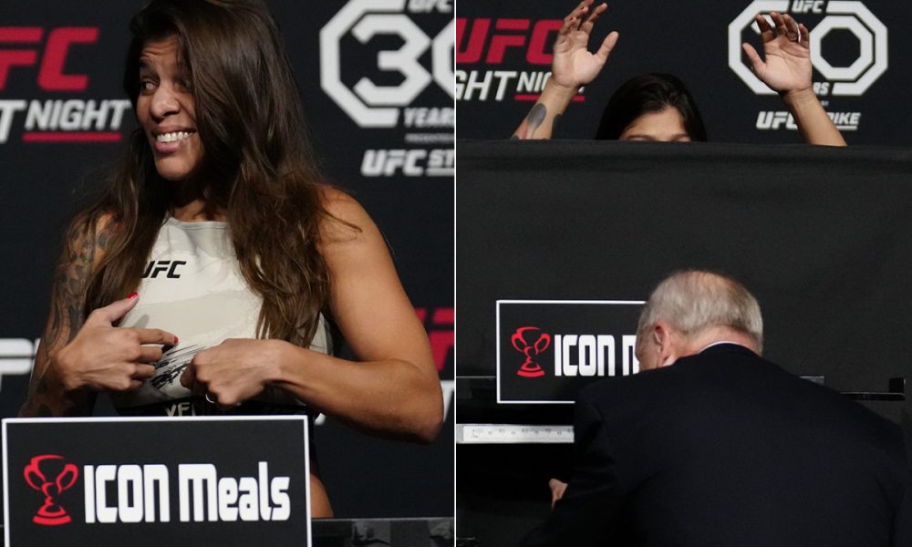 Mayra Sheetara se surpreende ao precisar se pesar sem roupa no UFC