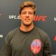 Nicholas Meregali conversa com a imprensa após competir no Fight Pass Invitational