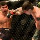 Brandon Moreno e Alexandre Pantoja se enfrentam no UFC, em 2018.