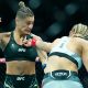 Priscila Pedrita em ação no UFC 291 contra Miranda Maverick.