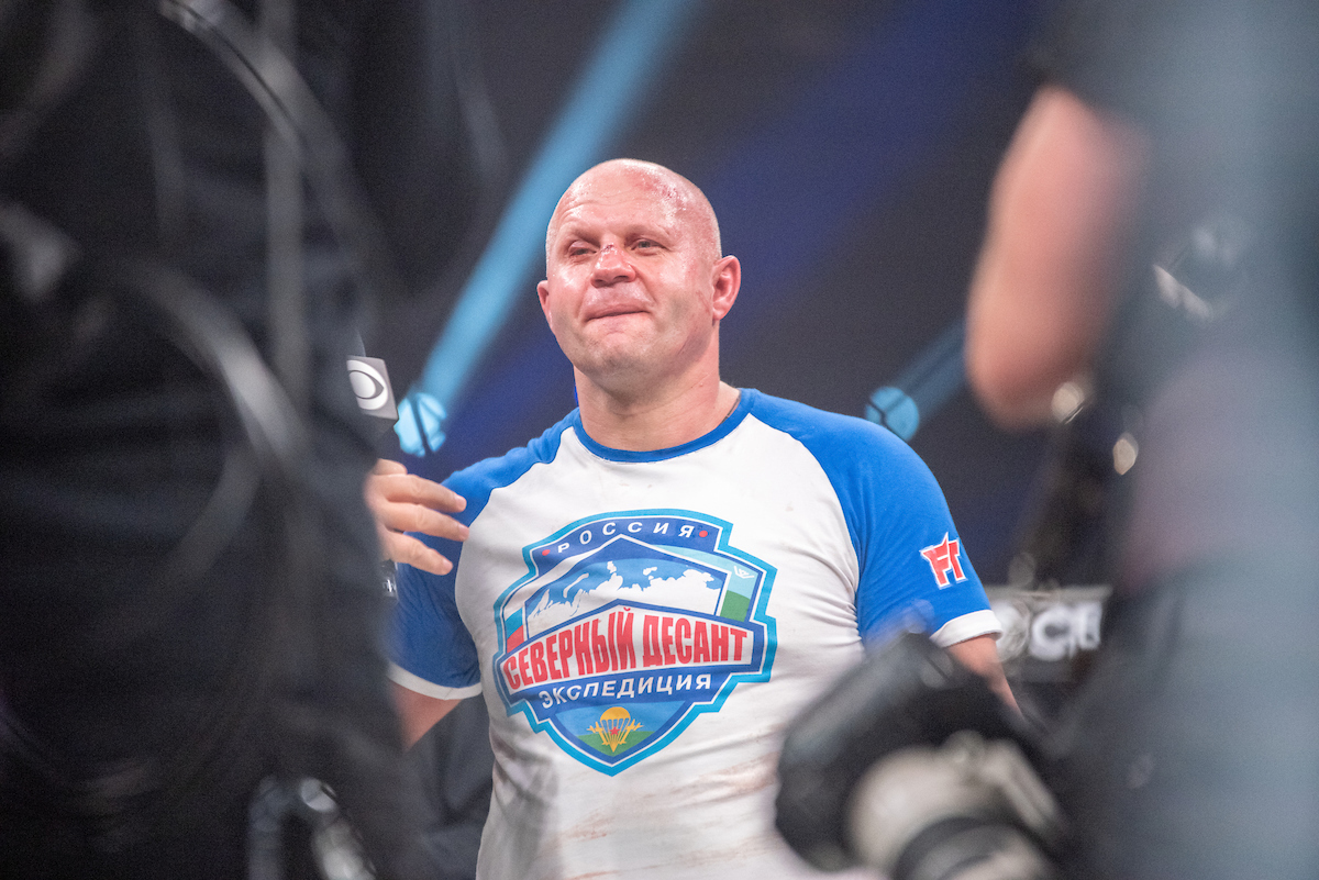 Fedor Emelianenko em sua luta de despedida do MMA
