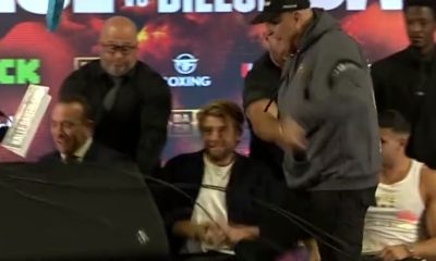 John Fury se irritou na coletiva de imprensa de Tommy vs KSI