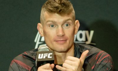 Wonderboy sinaliza durante media day do UFC