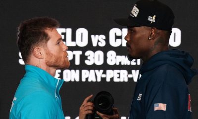 Encarada entre Canelo Alvarez e Jermell Charlo.
