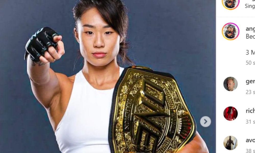 Angela Lee ostenta o cinturão do ONE