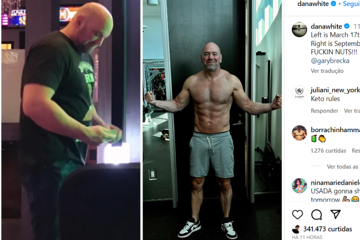 Dana compartilha evolução física