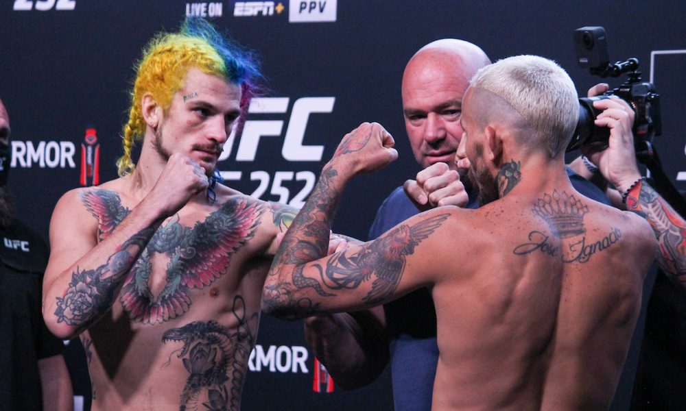 Marlon Vera e Sean O'Malley se encaram antes do UFC 252