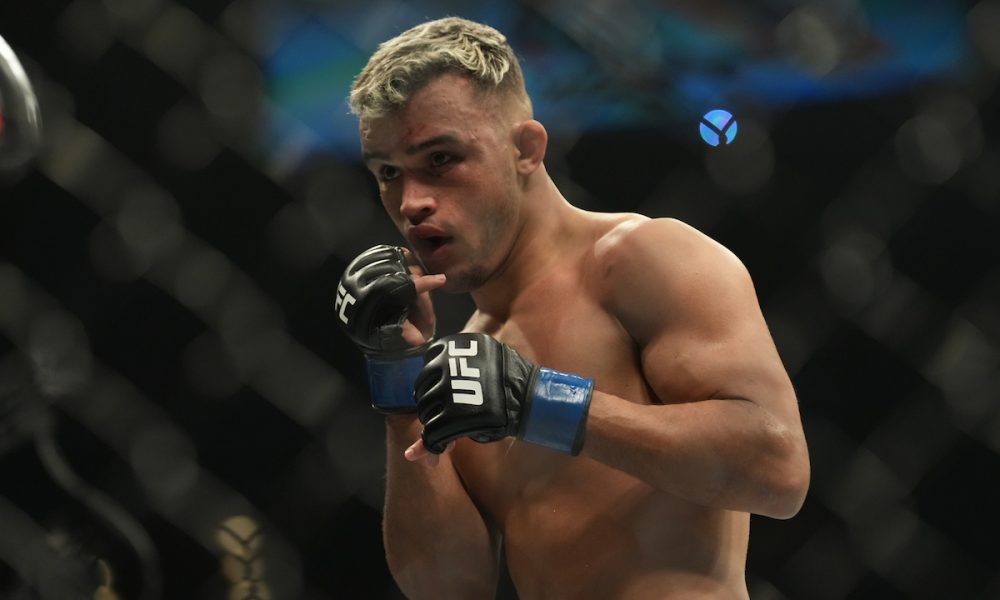 Daniel Willycat na sua luta de estreia pelo UFC.