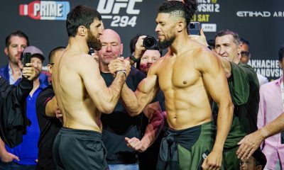 Ankalaev e Walker dão um aperto de mãos respeitoso