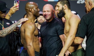 Usman e Chimaev ficam frente a frente pela última vez antes de entrarem em rota de colisão