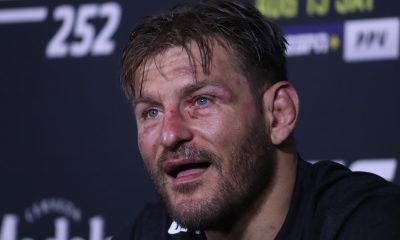 Stipe Miocic conversa com a imprensa após o UFC 252