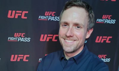 David Shaw nos bastidores do UFC São Paulo.