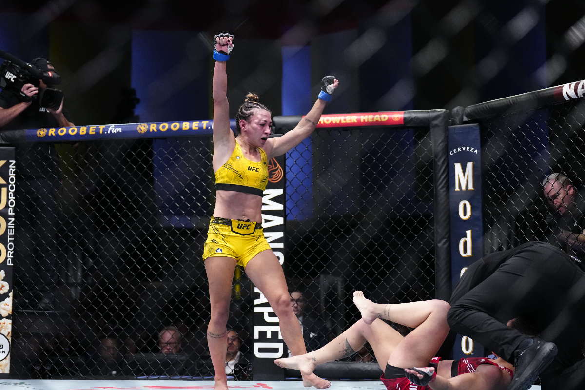 Amanda Ribas nocauteia Luana Pinheiro e vence batalha entre judocas brasileiras no UFC
