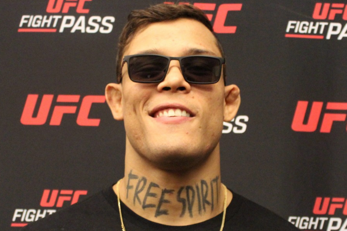 Caio Borralho conversa com a imprensa durante media day do UFC SP