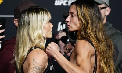 Luana Pinheiro e Amanda Ribas fazem encarada antes do UFC Vegas 82