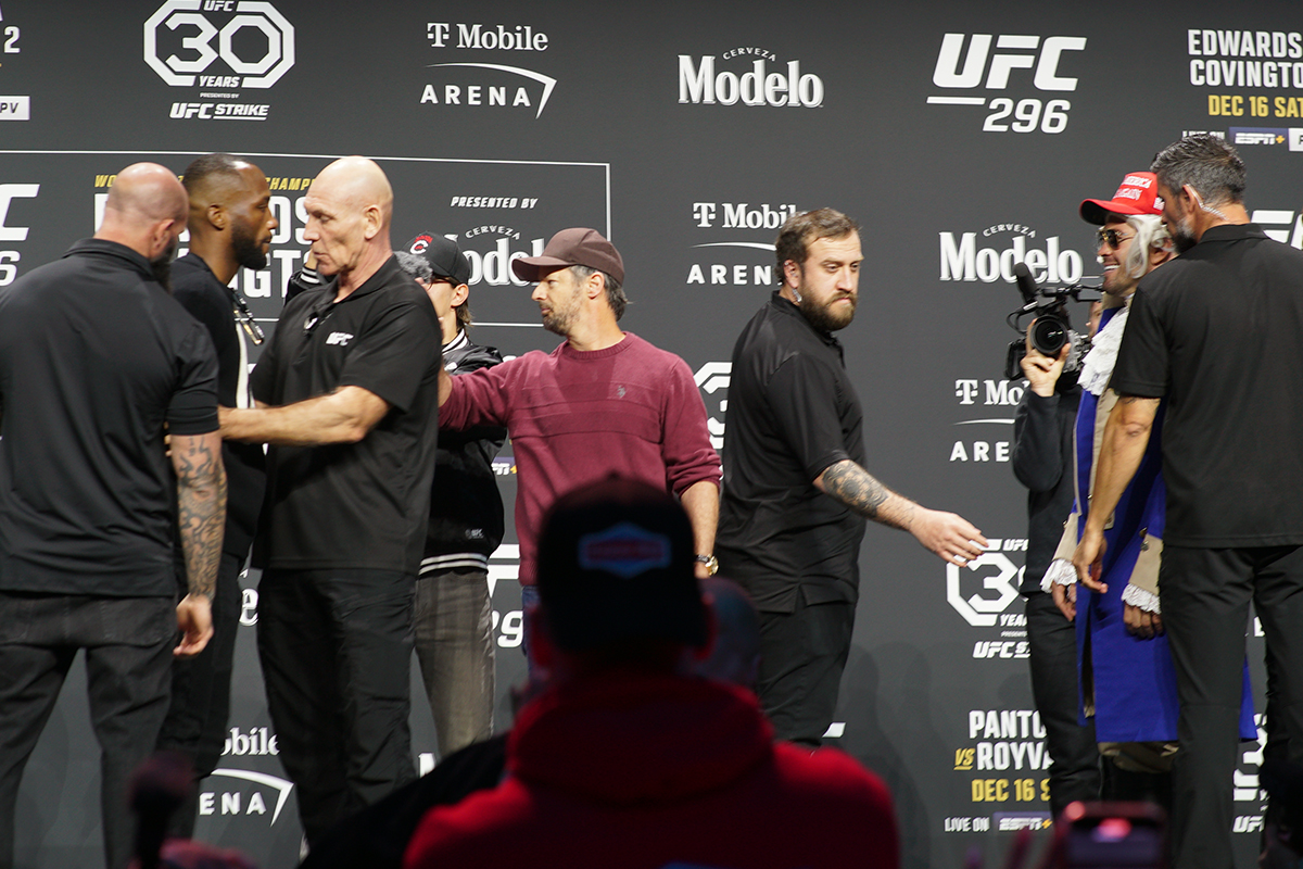 Colby Covington cita pai morto Leon Edwards e confusão toma conta de coletiva