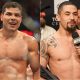 Montagem de imagens coloca lado a lado os lutadores Paulo Costa e Robert Whittaker