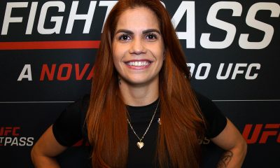 Rayanne dos Santos posa para foto após dar entrevista para a Ag Fight em Las Vegas