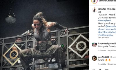 A atriz e boxeadora Jennifer Miranda em ação na série da Netflix.