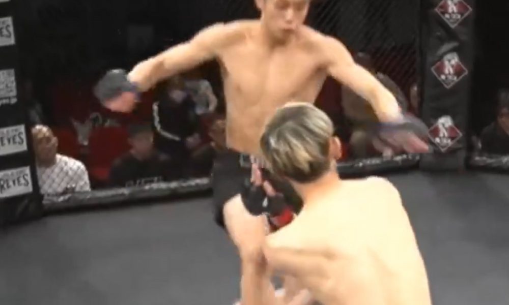 Takaya Suzuki nocauteia rival à la Jorge Masvidal.