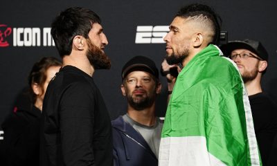 Magomed Ankalaev e Johnny Walker ficam frente a frente antes do UFC Vegas 84