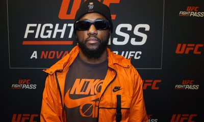 Manel Kape posa para fotos após conversar com a reportagem da Ag Fight no UFC Apex