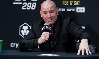 Dana White participa da coletiva de imprensa pós-UFC 298.