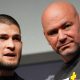Khabib Nurmagomedov e Dana White são ícones do UFC e possuem boa relação