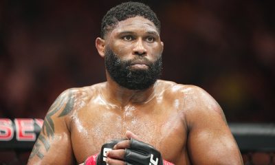 Curtis Blaydes em ação contra Malhadinho no UFC 299